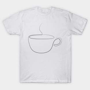 coffee mug or tea cup - abstract line art T-Shirt